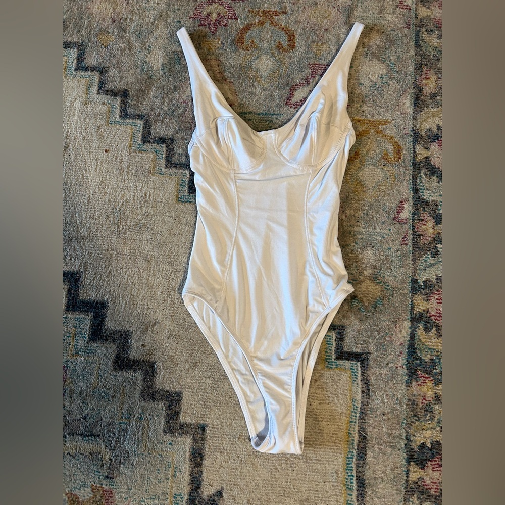 We Are White Tanktop Bodysuit
